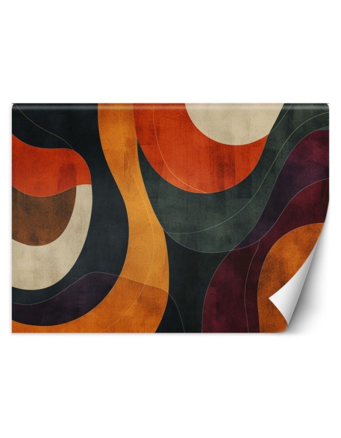 Wall mural for living room - Modern geometric shapes | FEEBY