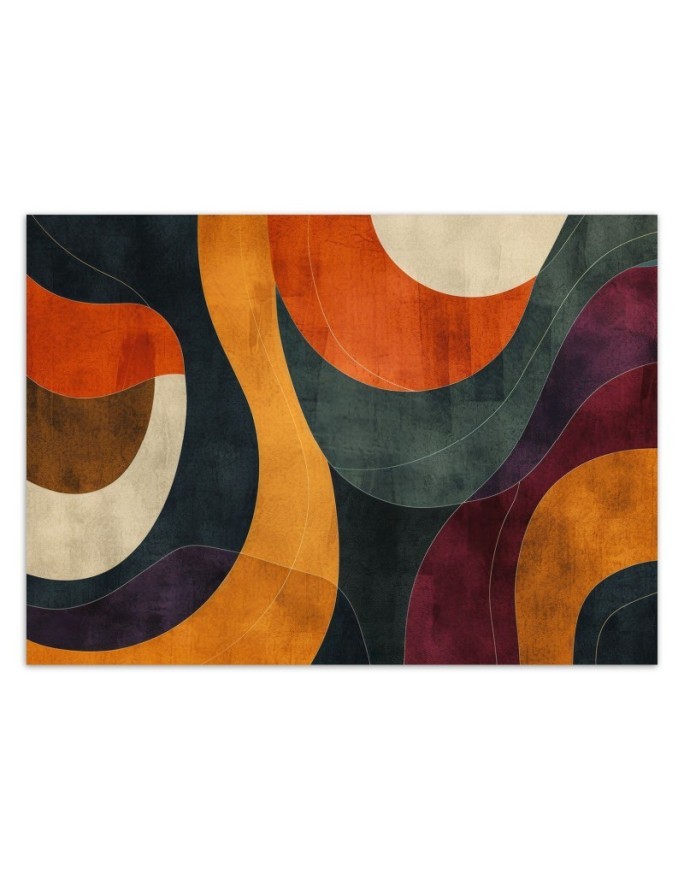 Wall mural for living room - Modern geometric shapes | FEEBY