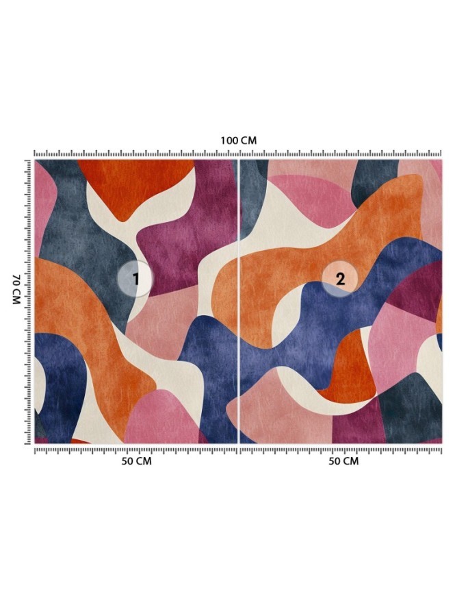 Wall mural for bedroom - Modern colorful abstraction | FEEBY