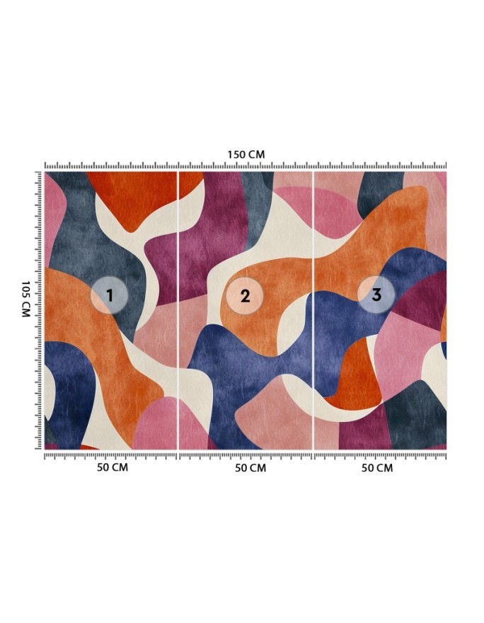 Wall mural for bedroom - Modern colorful abstraction | FEEBY