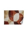 Modern wall mural - Abstract shapes brown vintage | FEEBY