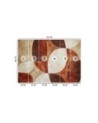 Modern wall mural - Abstract shapes brown vintage | FEEBY