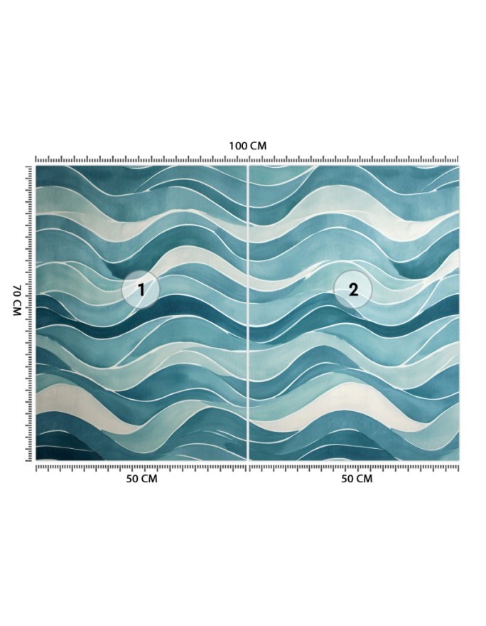 Wall mural - Sea Waves Abstraction | FEEBY