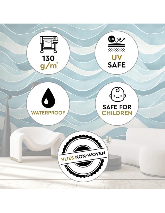 Wall mural - Sea Waves Abstraction | FEEBY