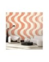 Modern wall mural - Wavy abstract retro | FEEBY