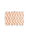 Modern wall mural - Wavy abstract retro | FEEBY