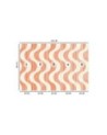 Modern wall mural - Wavy abstract retro | FEEBY