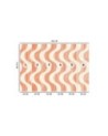 Modern wall mural - Wavy abstract retro | FEEBY