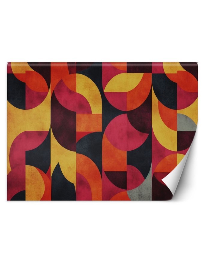 Wall mural for living room - Geometric mosaic | FEEBY