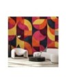 Wall mural for living room - Geometric mosaic | FEEBY