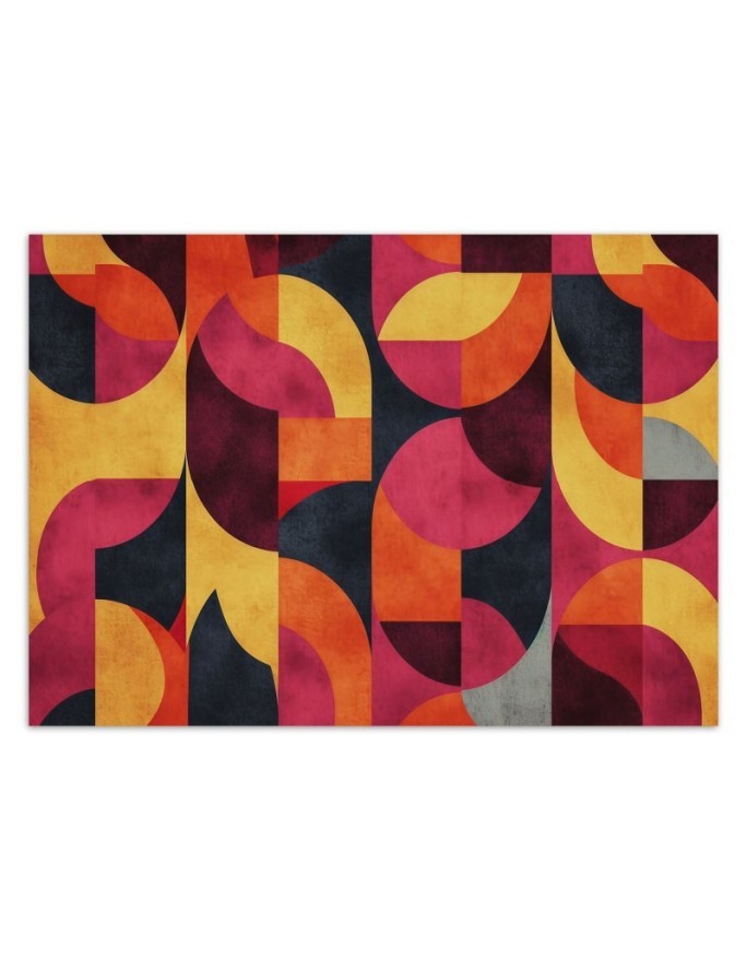 Wall mural for living room - Geometric mosaic | FEEBY