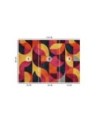 Wall mural for living room - Geometric mosaic | FEEBY