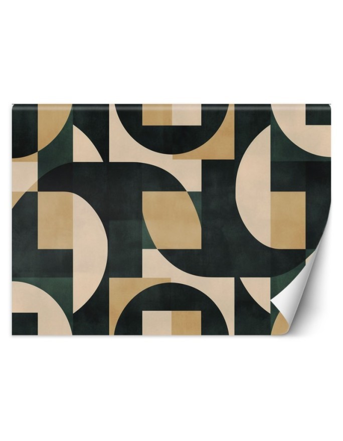 Wall mural for bedroom - Retro abstract mosaic | FEEBY