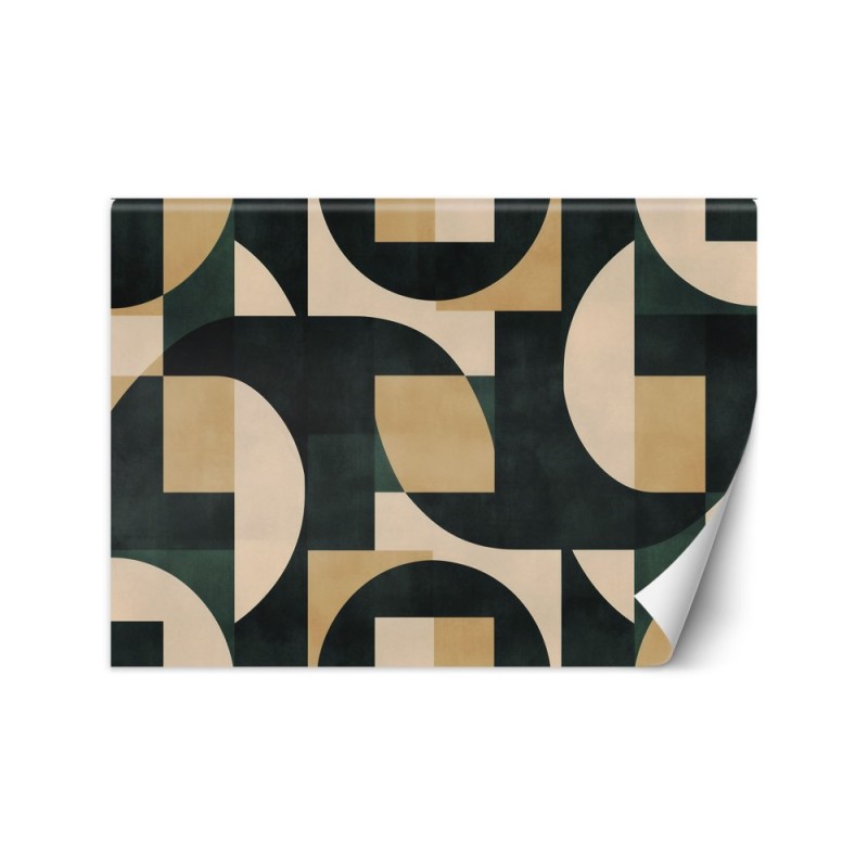 Wall mural for bedroom - Retro abstract mosaic | FEEBY
