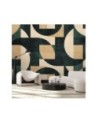 Wall mural for bedroom - Retro abstract mosaic | FEEBY