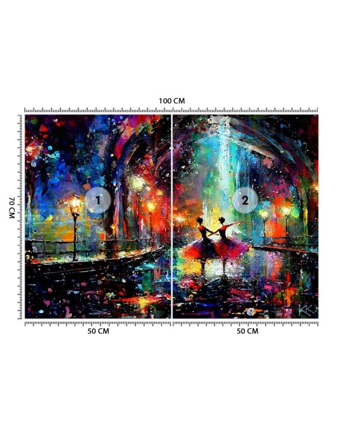 Modern wallpaper - Ballerinas Music Dance | FEEBY