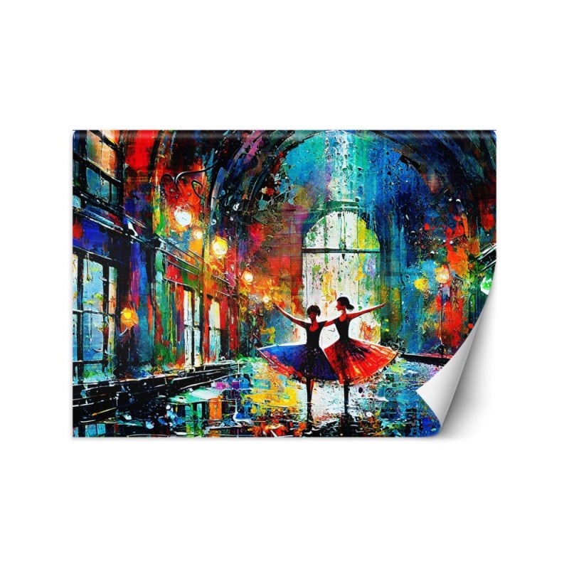 Modern wall mural - Dancing Ballerinas Abstract | FEEBY