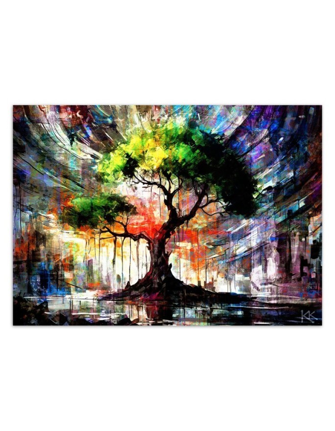 Wall mural for living room - Abstract Nature Tree | FEEBY