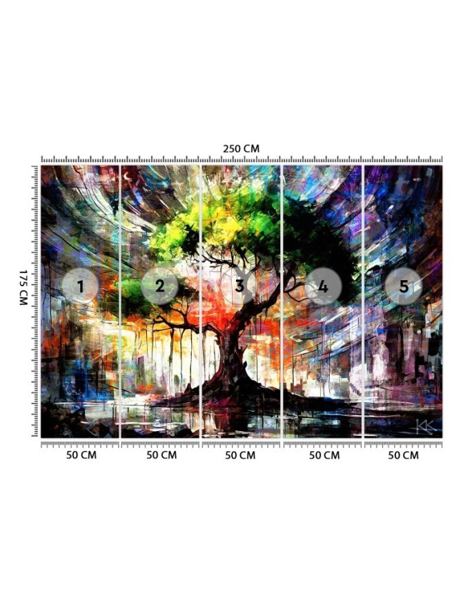 Wall mural for living room - Abstract Nature Tree | FEEBY