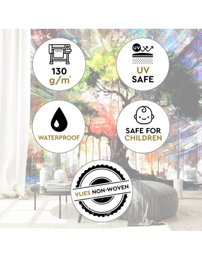 Wall mural for living room - Abstract Nature Tree | FEEBY