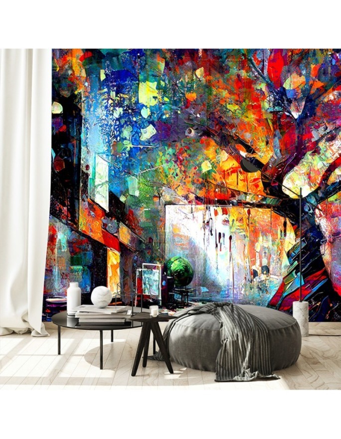 Wall mural for bedroom - Abstract Tree | FEEBY