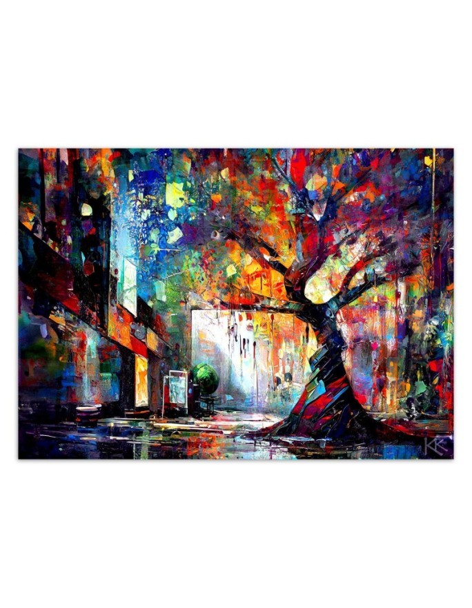 Wall mural for bedroom - Abstract Tree | FEEBY