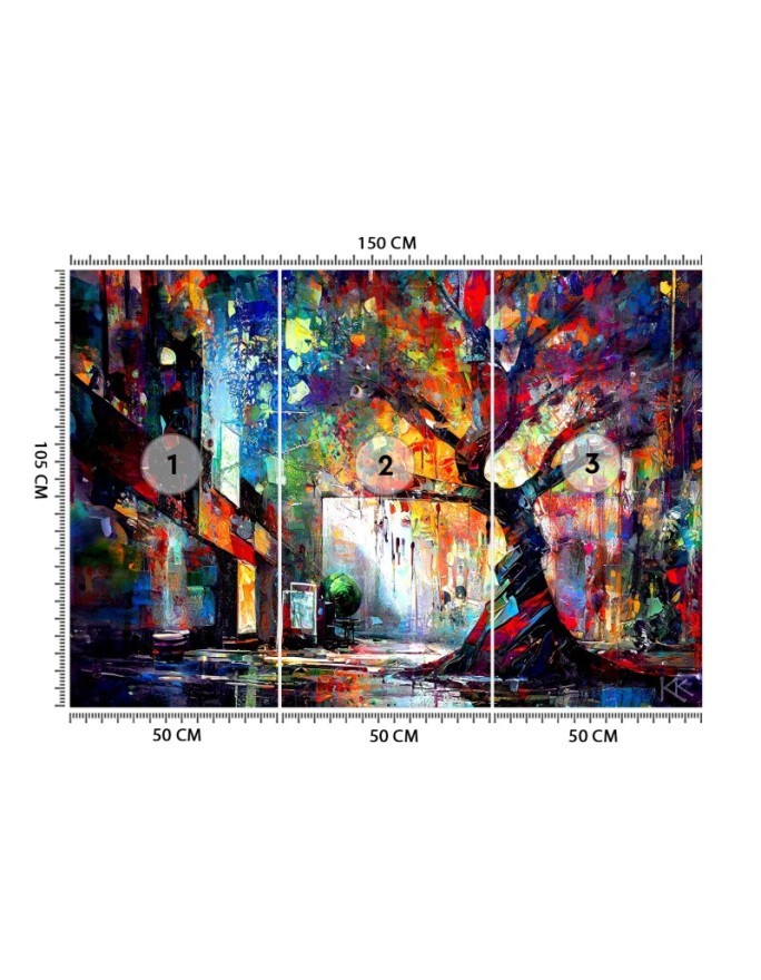 Wall mural for bedroom - Abstract Tree | FEEBY