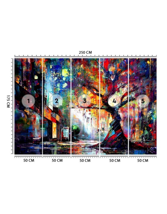 Wall mural for bedroom - Abstract Tree | FEEBY