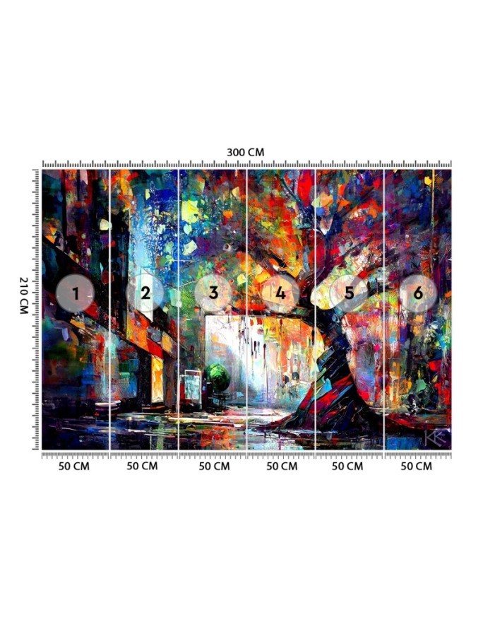 Wall mural for bedroom - Abstract Tree | FEEBY