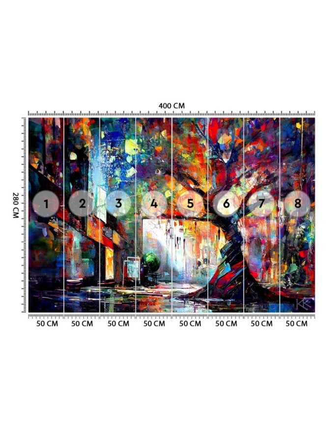 Wall mural for bedroom - Abstract Tree | FEEBY