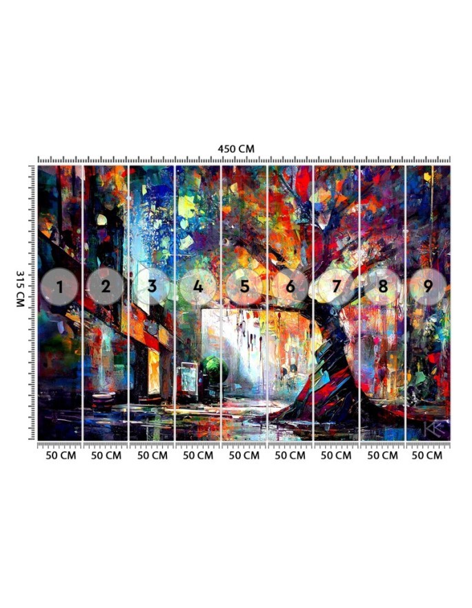 Wall mural for bedroom - Abstract Tree | FEEBY