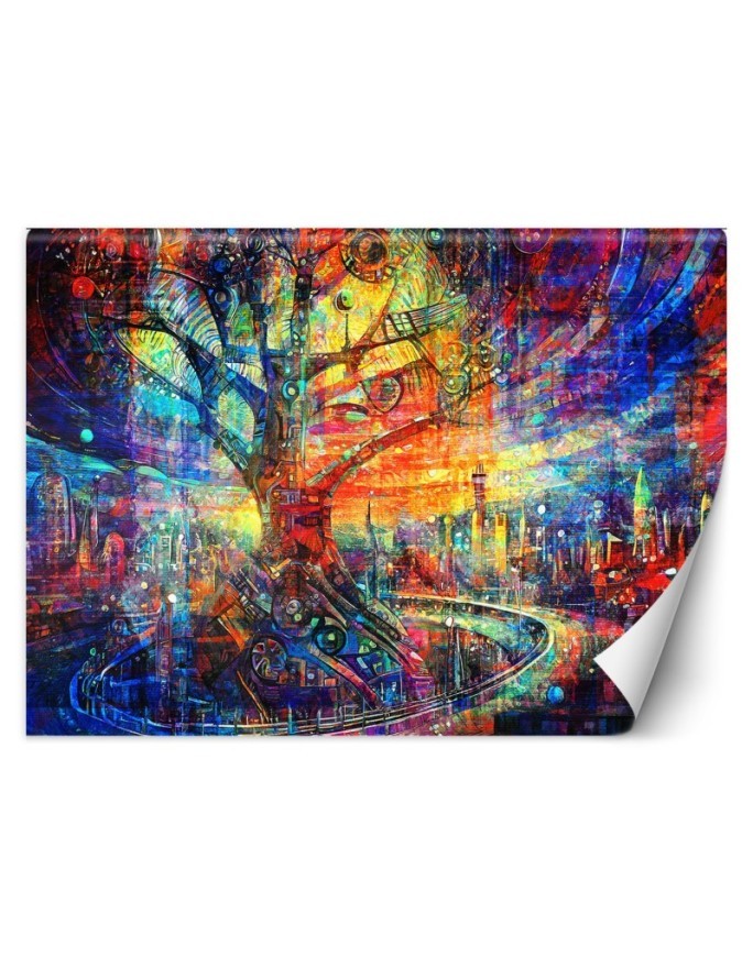 Wallpaper - Tree Abstraction Colorful | FEEBY