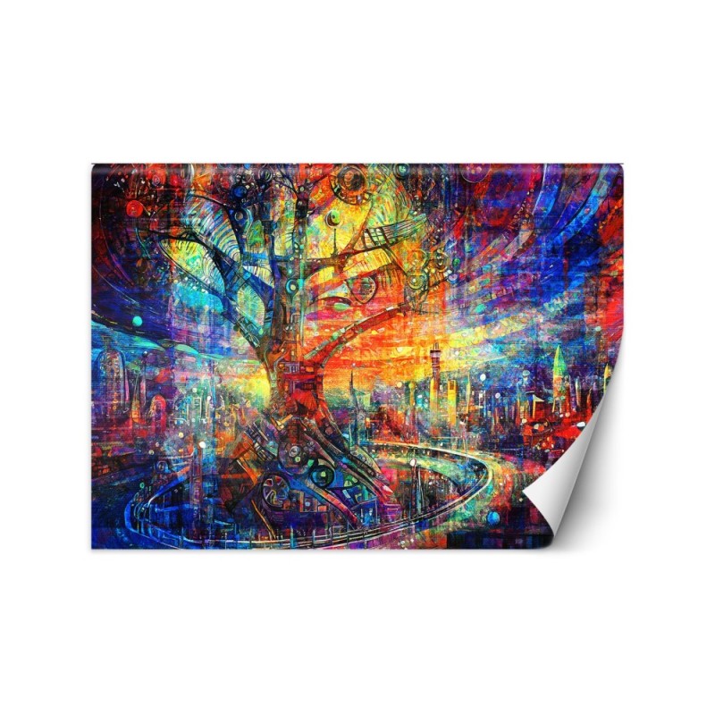 Wallpaper - Tree Abstraction Colorful | FEEBY