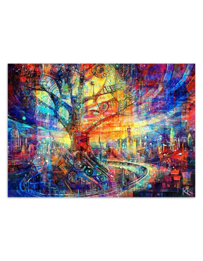 Wallpaper - Tree Abstraction Colorful | FEEBY