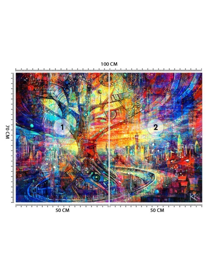 Wallpaper - Tree Abstraction Colorful | FEEBY