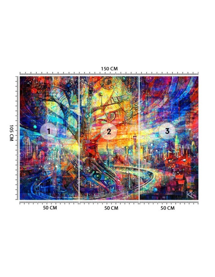 Wallpaper - Tree Abstraction Colorful | FEEBY