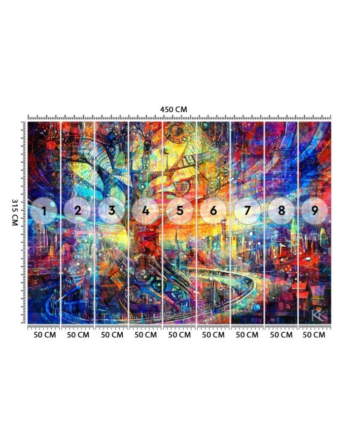 Wallpaper - Tree Abstraction Colorful | FEEBY