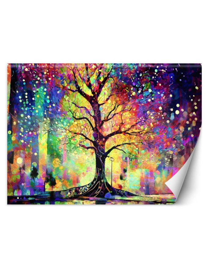Wall mural Colorful tree