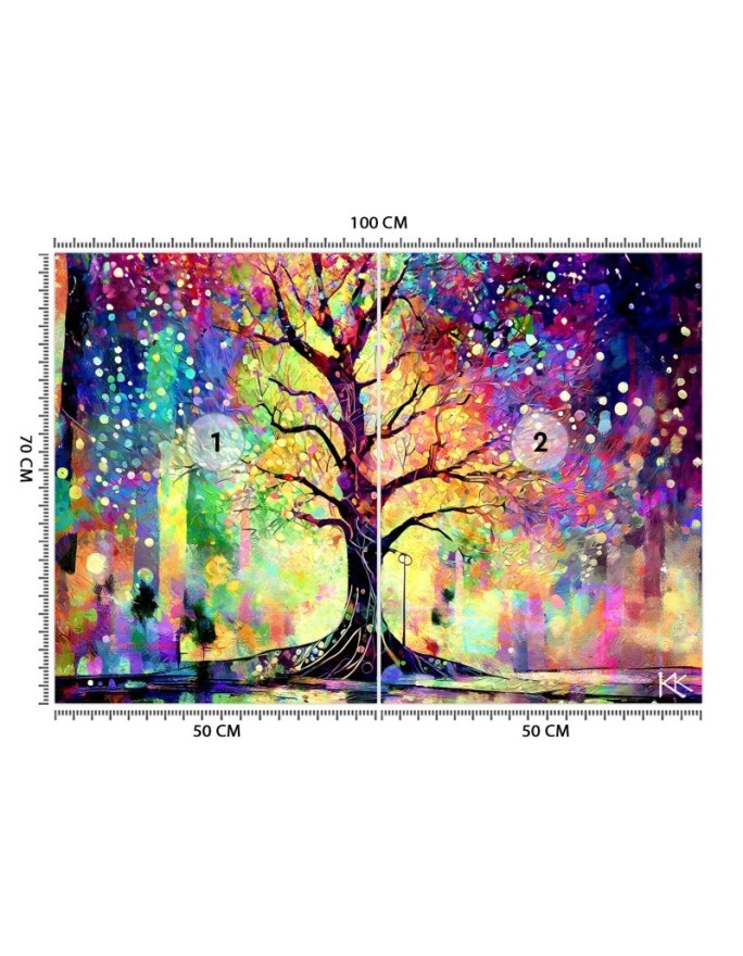 Wall mural - Colorful tree | FEEBY