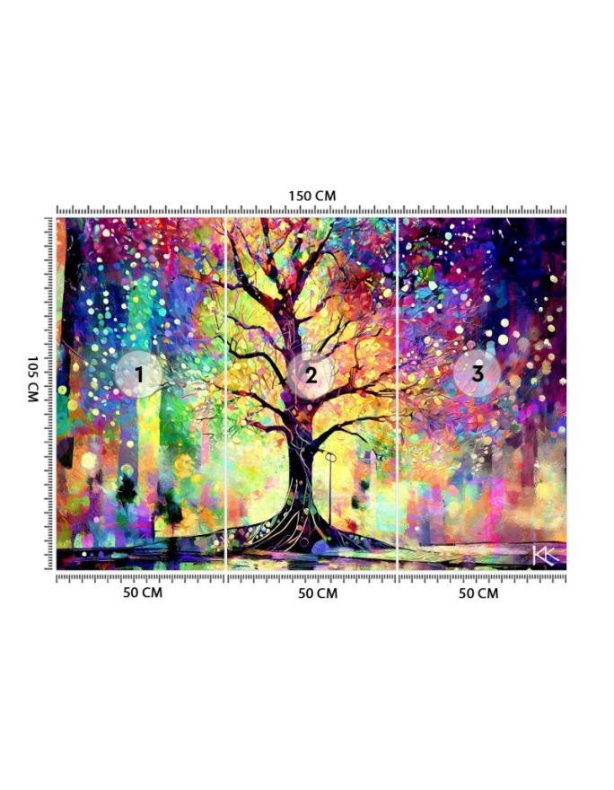 Wall mural - Colorful tree | FEEBY