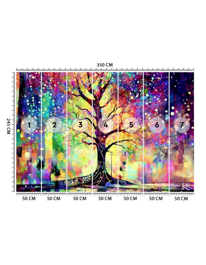 Wall mural - Colorful tree | FEEBY