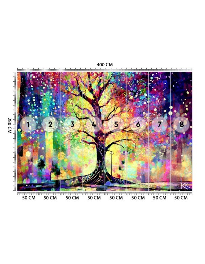 Wall mural - Colorful tree | FEEBY