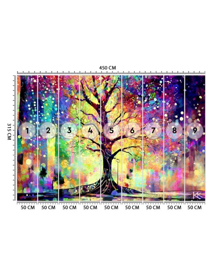 Wall mural - Colorful tree | FEEBY