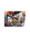 Modern wall mural - Colorful city | FEEBY
