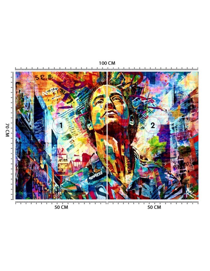 Stylish wallpaper - Male Colorful Abstraction | FEEBY