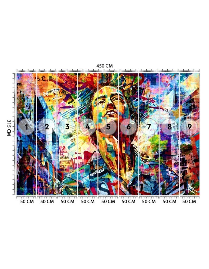 Stylish wallpaper - Male Colorful Abstraction | FEEBY