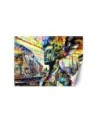 Unique wall mural - Colorful Woman Abstraction | FEEBY