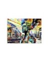 Unique wall mural - Colorful Woman Abstraction | FEEBY