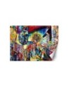 Modern wallpaper - Woman Abstraction Colorful | FEEBY