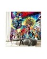 Modern wallpaper - Woman Abstraction Colorful | FEEBY
